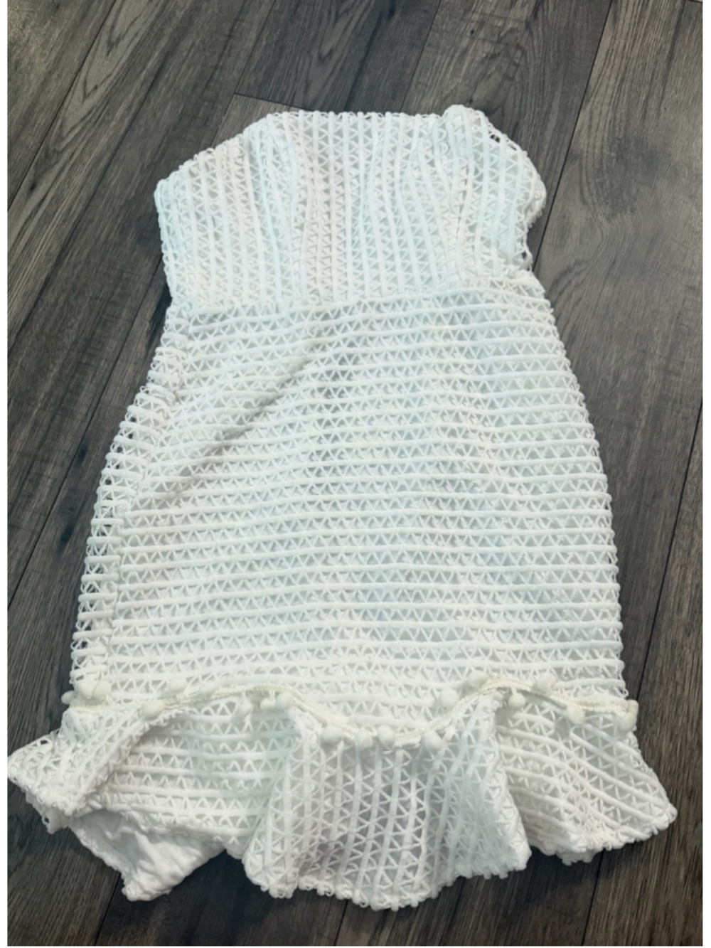 Women's Hello Molly White Strapless Mini Dress Size XS